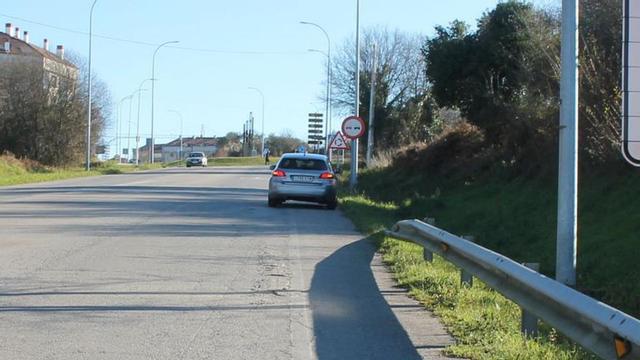 Trágico final de un corzo en la Avenida Xosé Cuíña de Lalín | DANIEL GONZÁLEZ ALÉN