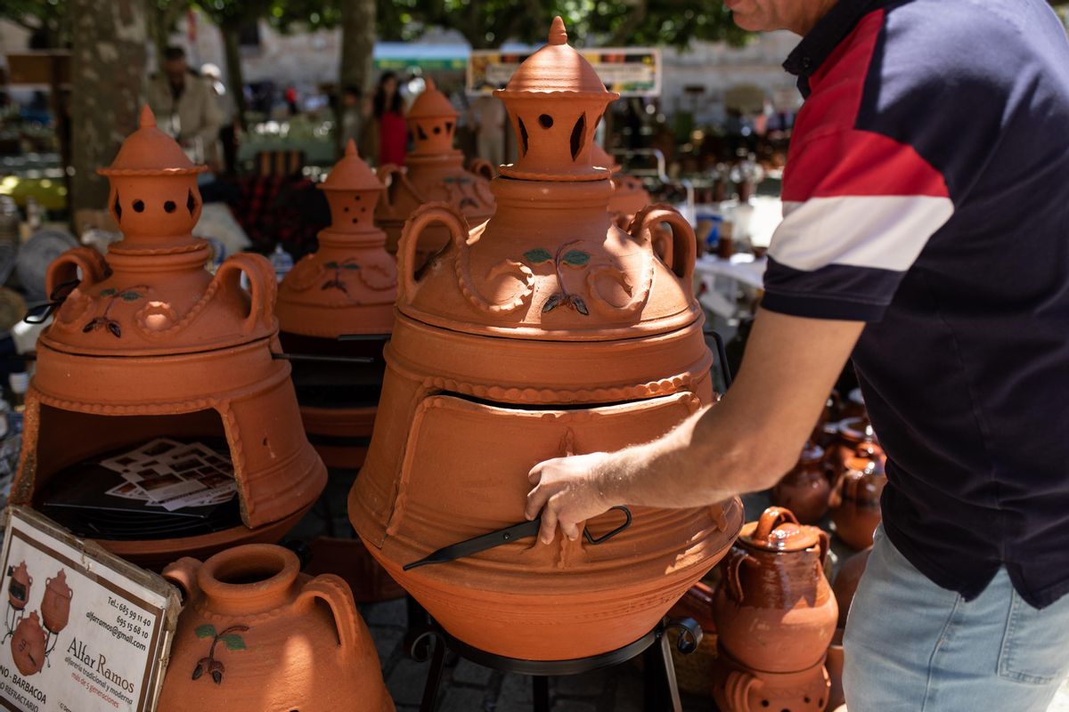 El horno realizado por el alfarero de Cáceres