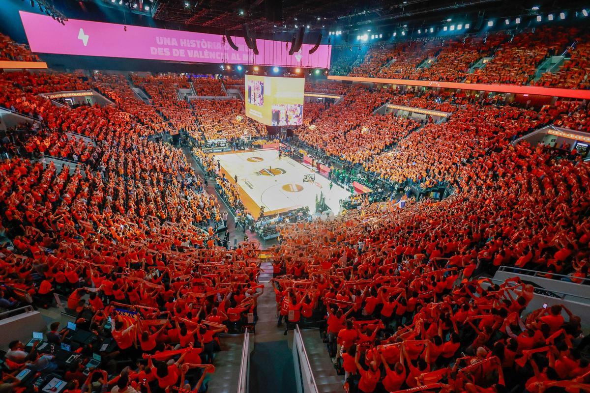 Lleno absoluto en el Roig Arena en el último Valencia Basket - Panathinaikos.