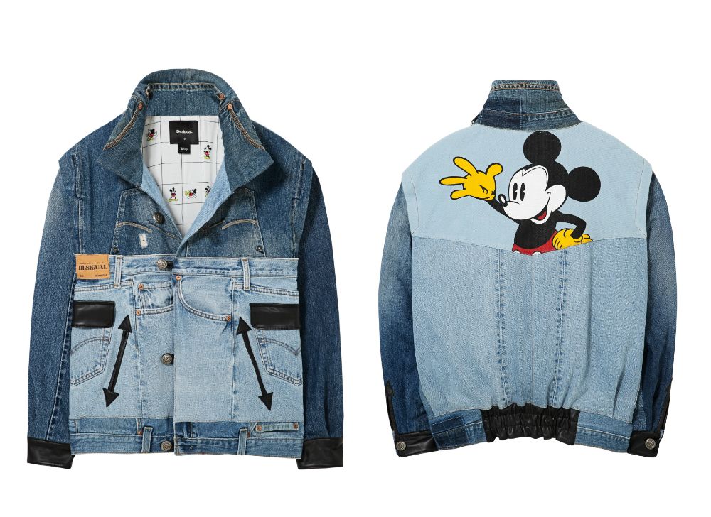 Modelo de 'The Original Desigual Jacket' con Mickey Mouse