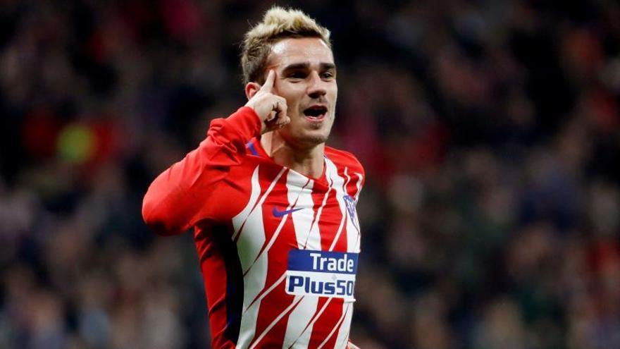 Griezmann celebra un gol con el Atlético