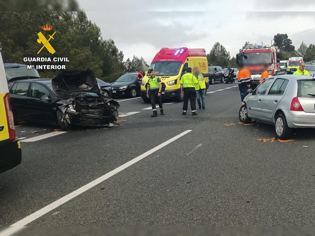 Imagen tomada tras el accidente.