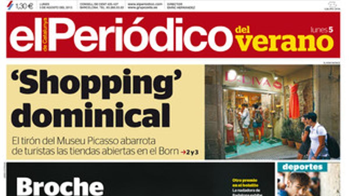 Portada de EL PERIÓDICO DEL VERANO del 5 de agosto