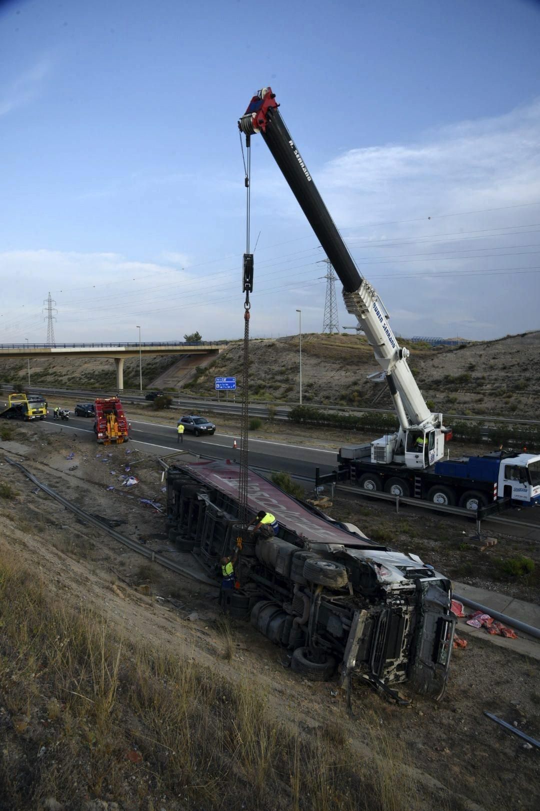 Fotos del accidente de la Z-40