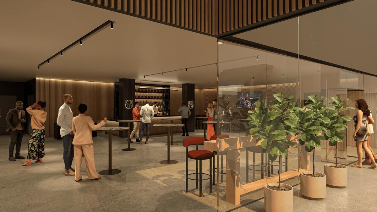 Una de las zonas de hospitality en el lateral Una de las zonas de hospitality en el lateral