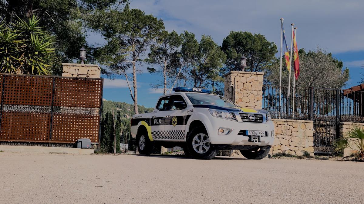 Un coche de la Policía Local de Xàtiva.