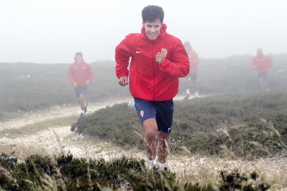 El Sporting entrena en Pajares