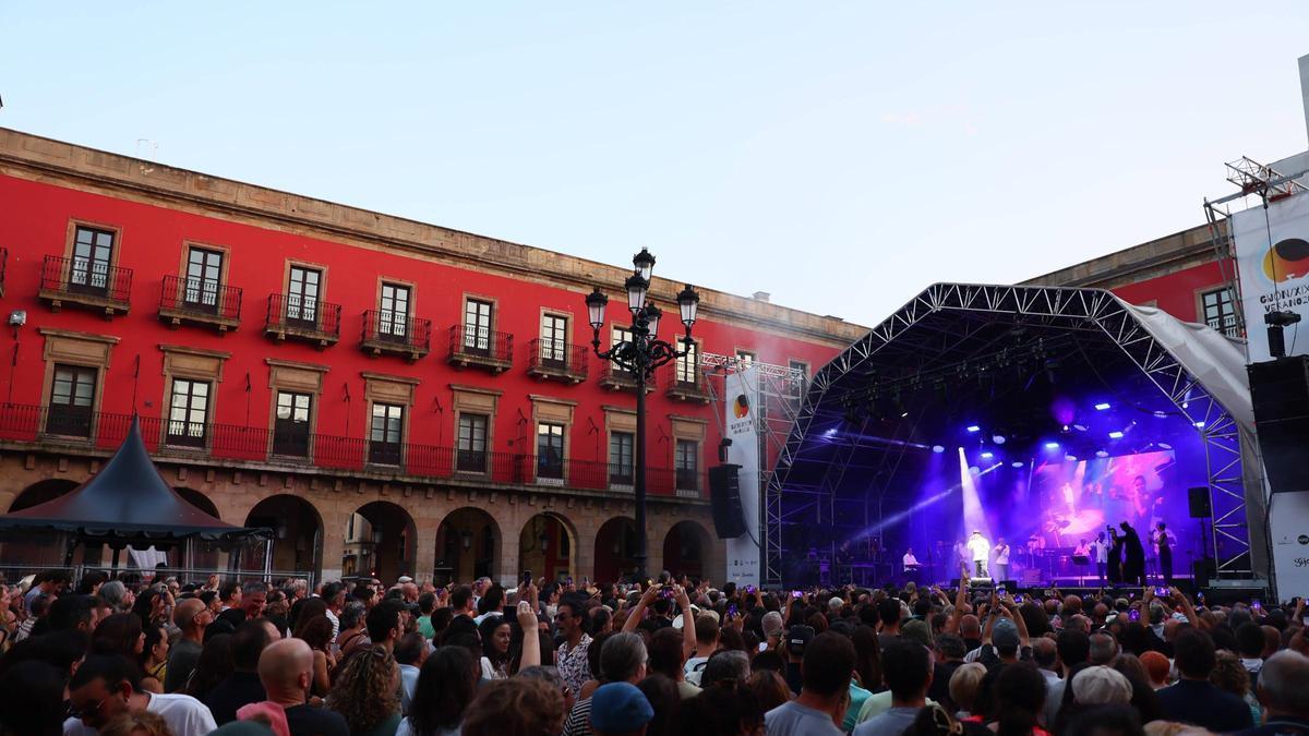 Uno de los conciertos de este fin de semana en la plaza Mayor.
