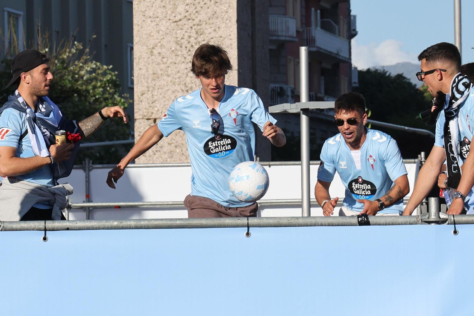 El Celta celebra por todo lo alto su llegada a Europa
