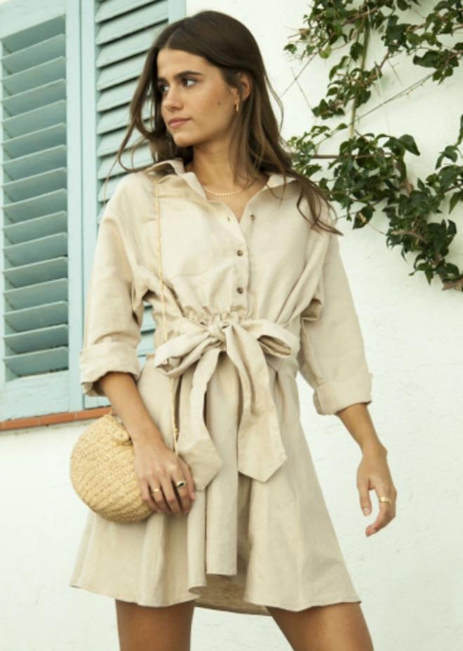 Vestido beige lucido por Cristina Pedroche