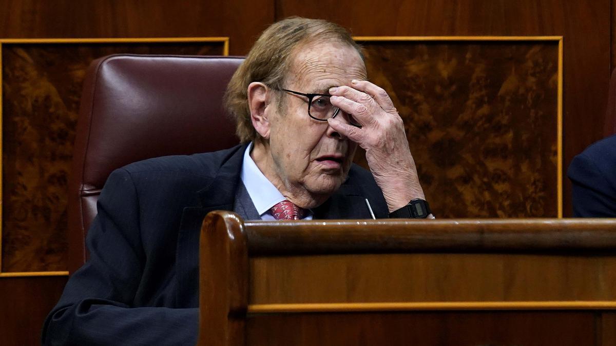 Ramón Tamames, durante el debate.