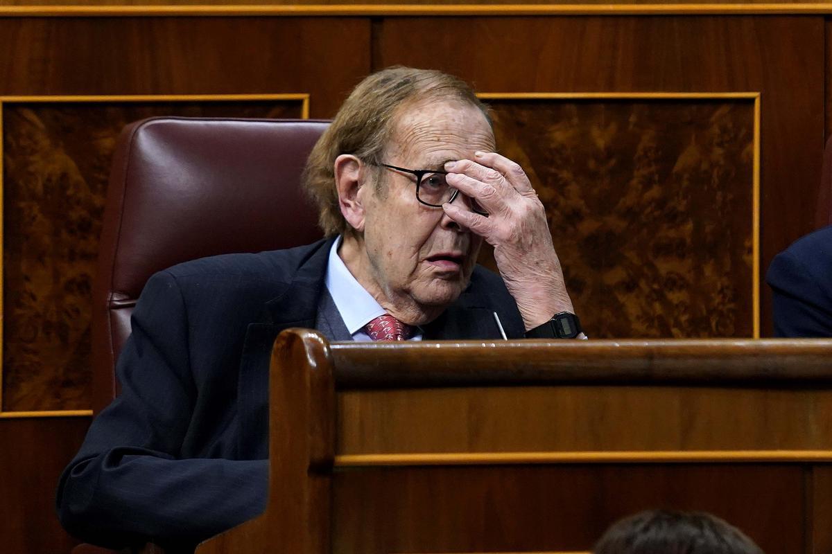 Ramón Tamames, durante el debate.