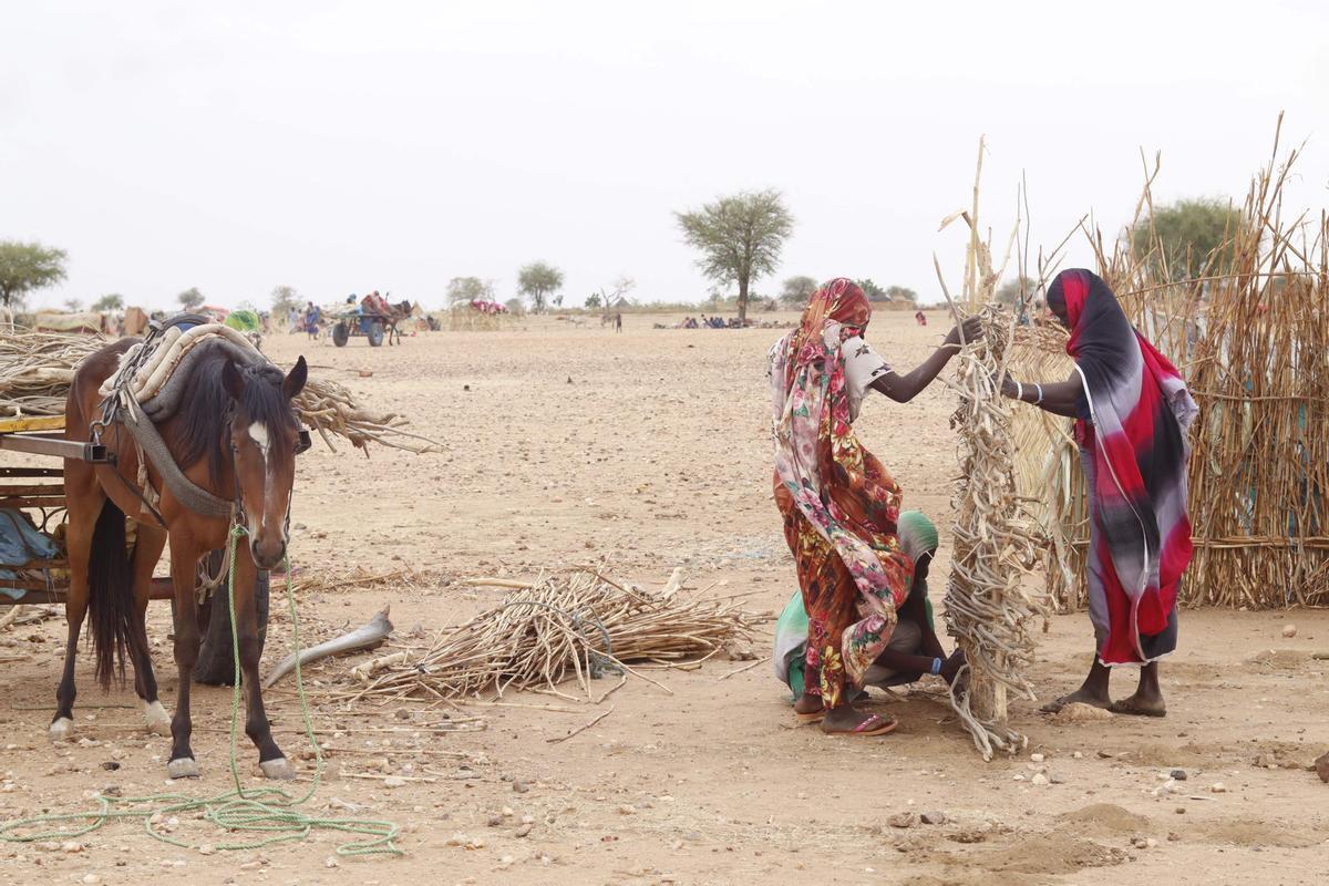 Éxodo de refugiados sudaneses hacia El Chad