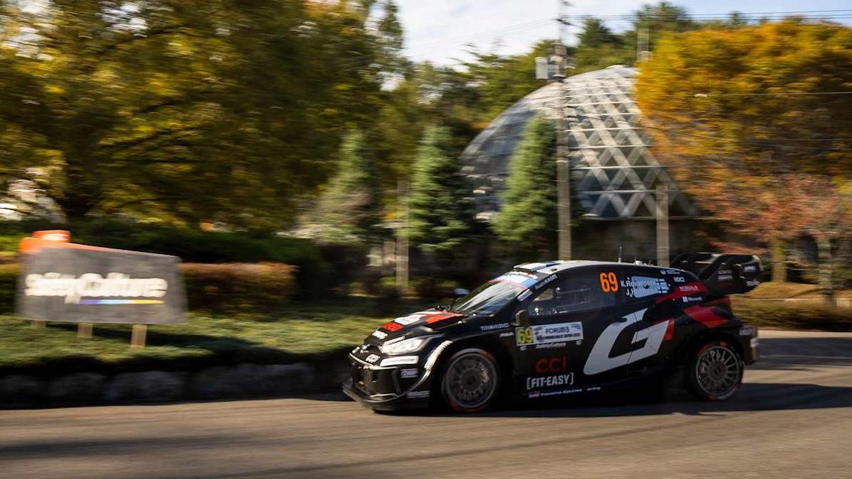 Rovanperä (Toyota), durante la primera jornada de competición en Japón