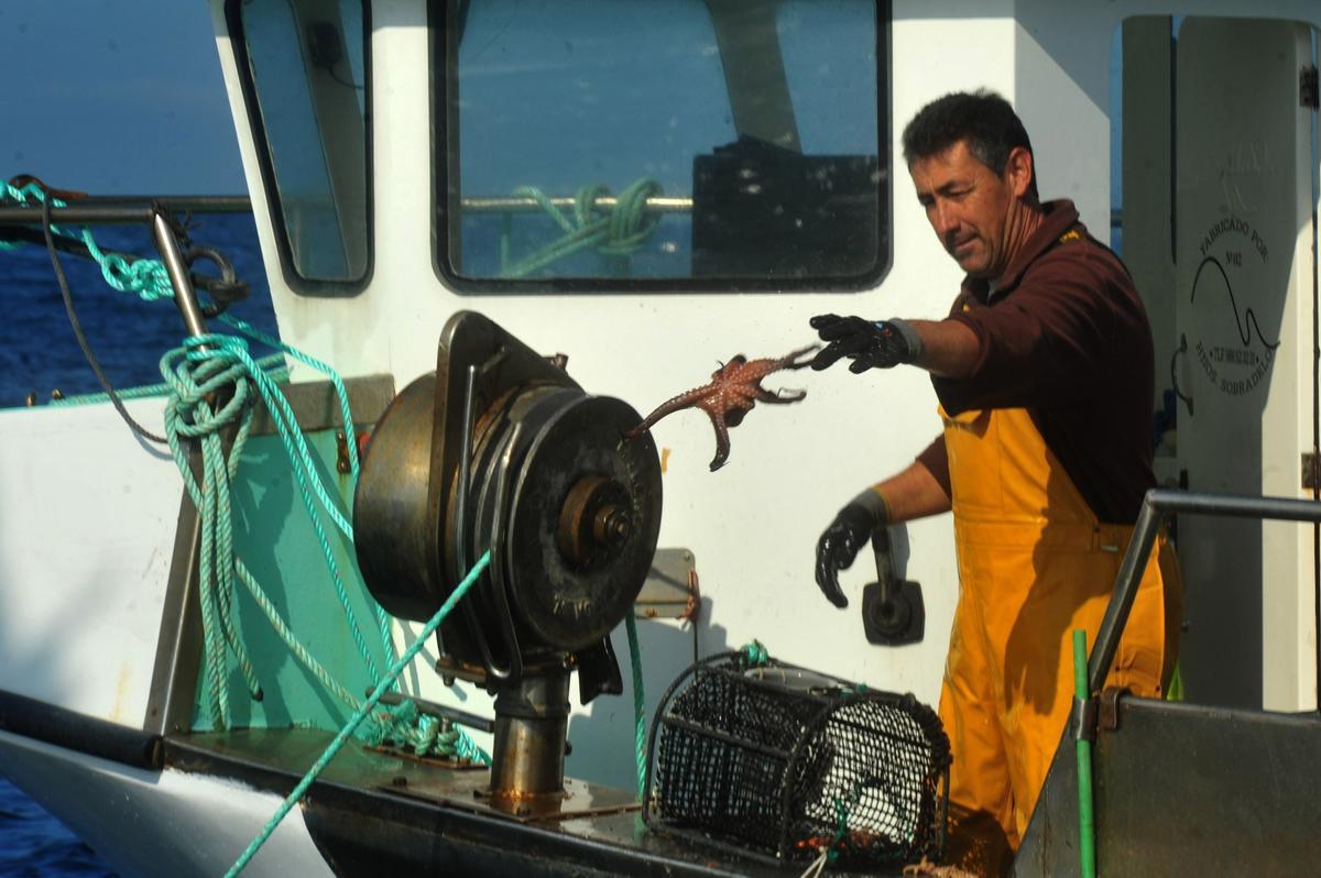 Francisco Miser, en una jornada de pesca.