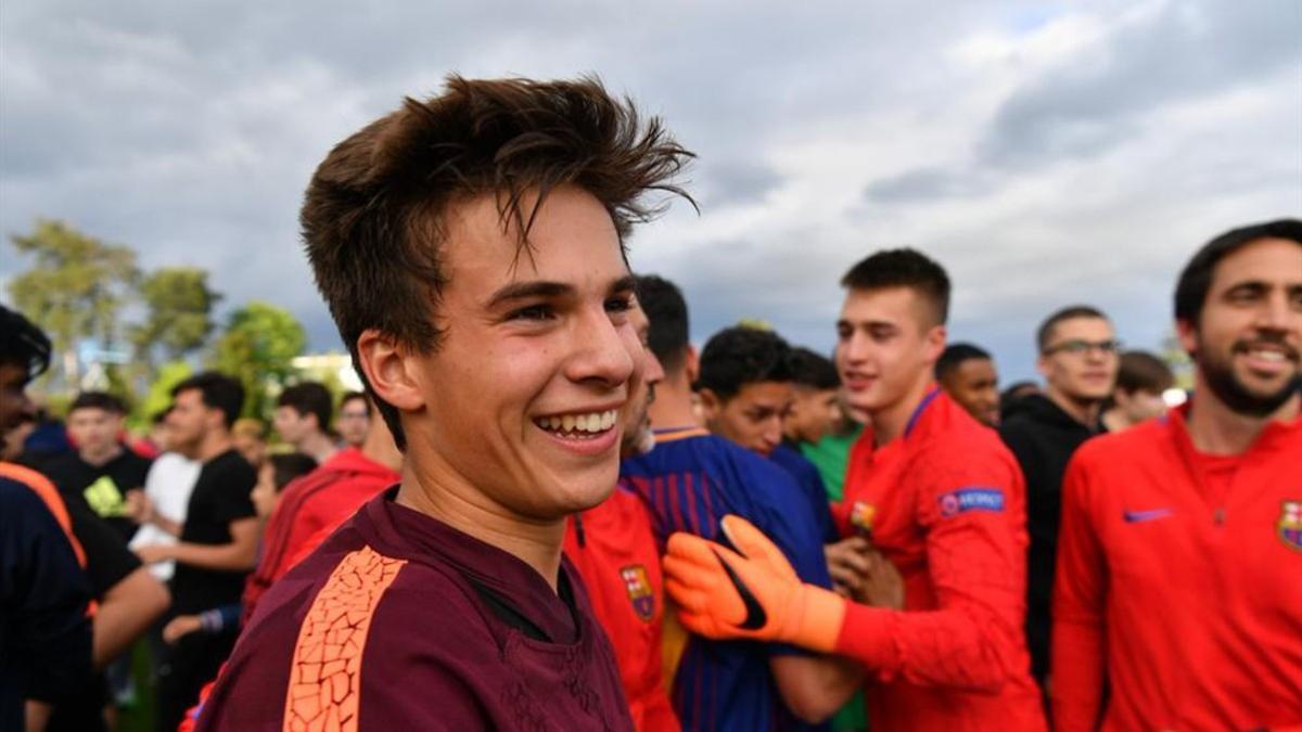 Riqui Puig, jugador del juvenil