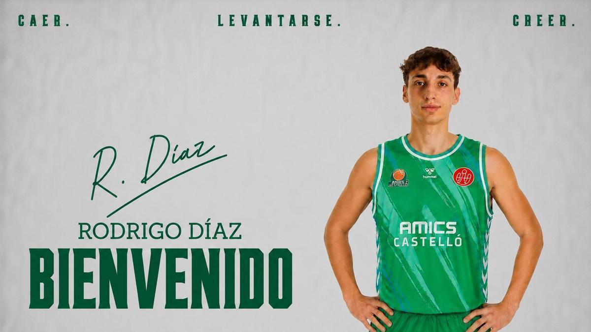 Rodrigo Díaz, nuevo base el Amics.