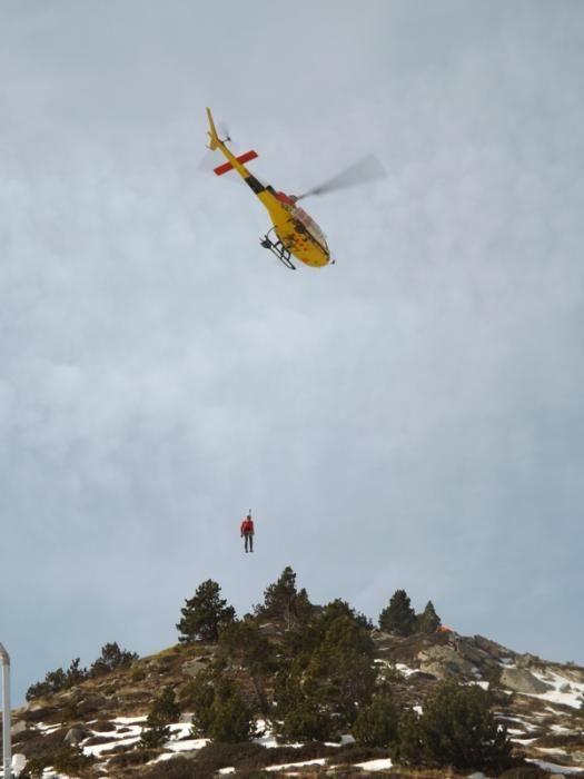 Simulacre de rescat a Vallter