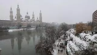 La Aemet cambia la fecha en la que podría nevar en Zaragoza