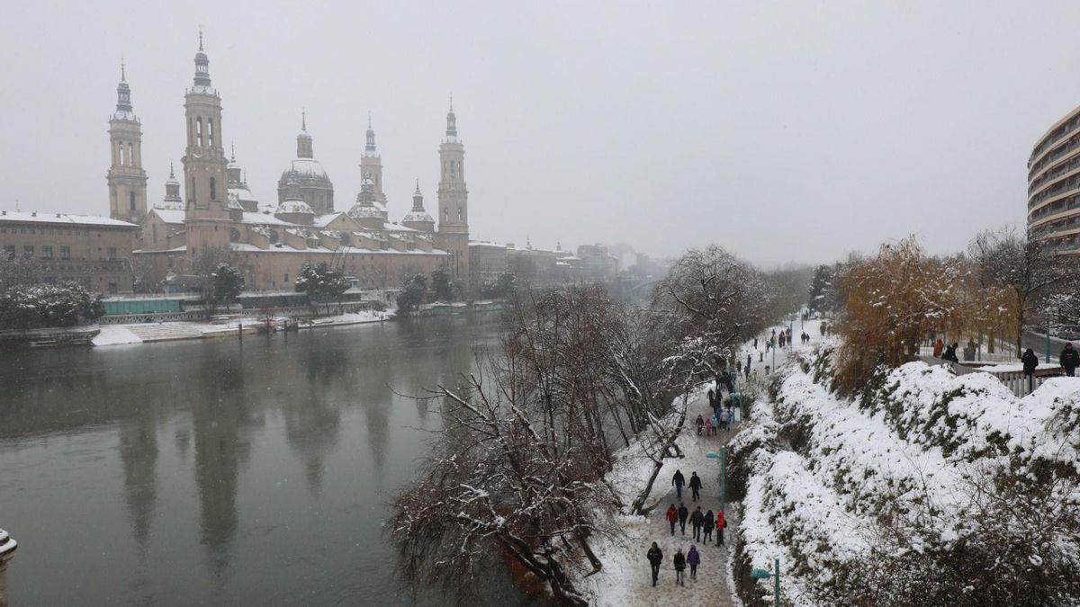 Nieve en Zaragoza La Aemet cambia la fecha en la que podría nevar en