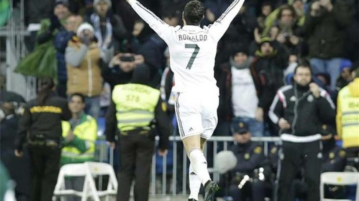 Cristiano Ronaldo, celebrando un gol