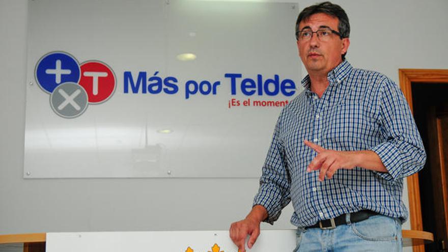 Juan Francisco Artiles Carreño, ayer, en la sede de Más por Telde.