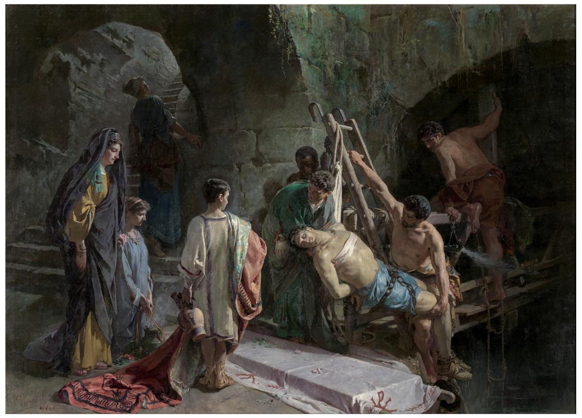 El entierro de San Sebastián, Alejandro Ferrant