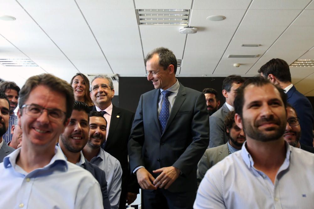 Las imágenes de la visita del ministro Pedro Duque a la Universidad de Málaga