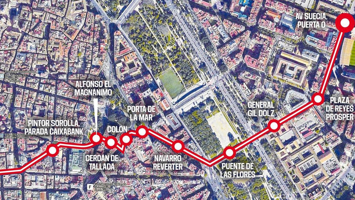 El recorrido completo de la protesta contra Meriton del próximo 2 de marzo