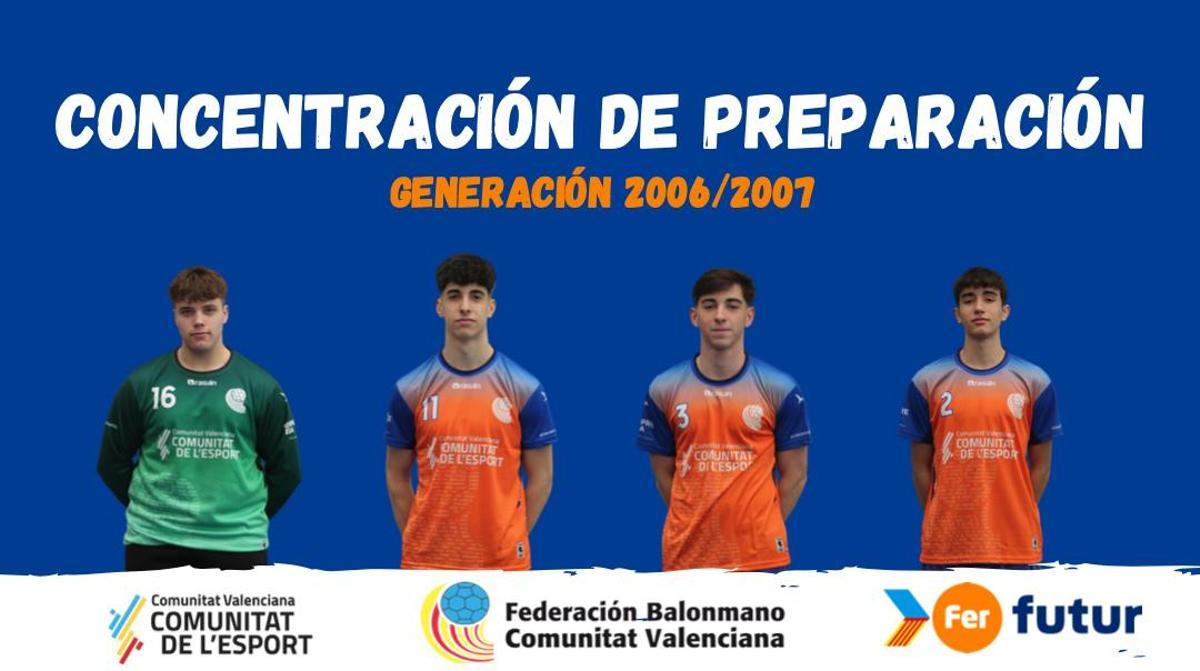 4 jugadores de la Comunidad Valenciana con los Hispanos Juveniles del 11 al 17 de marzo en Santander.