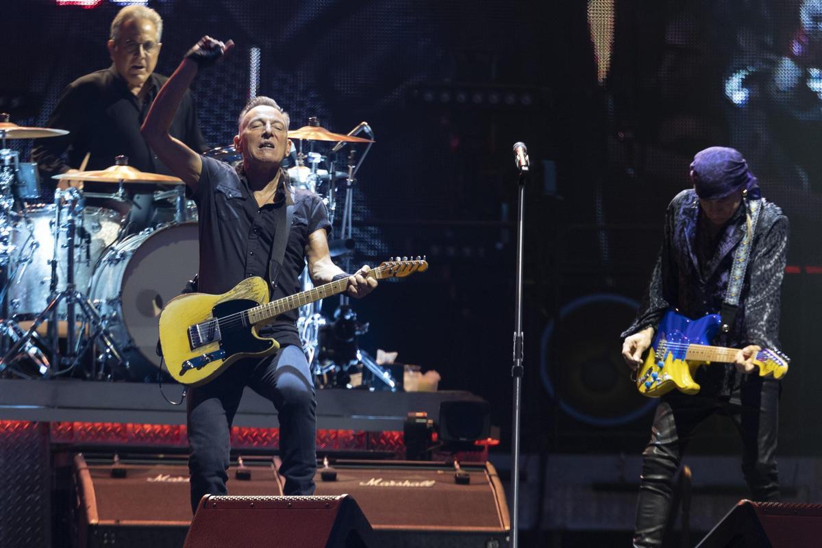 Bruce Springsteen en concierto en el Estadi Olimpic de Barcelona