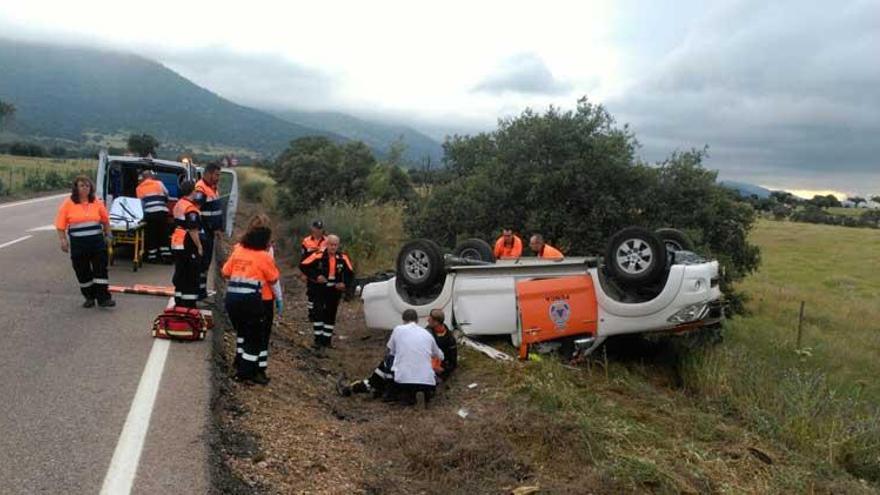 Dos voluntarios de Protección Civil fallecen en un accidente de tráfico en Zorita