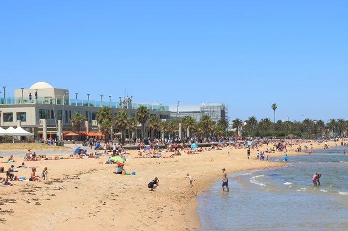 St Kilda Beach, en Melbourne.