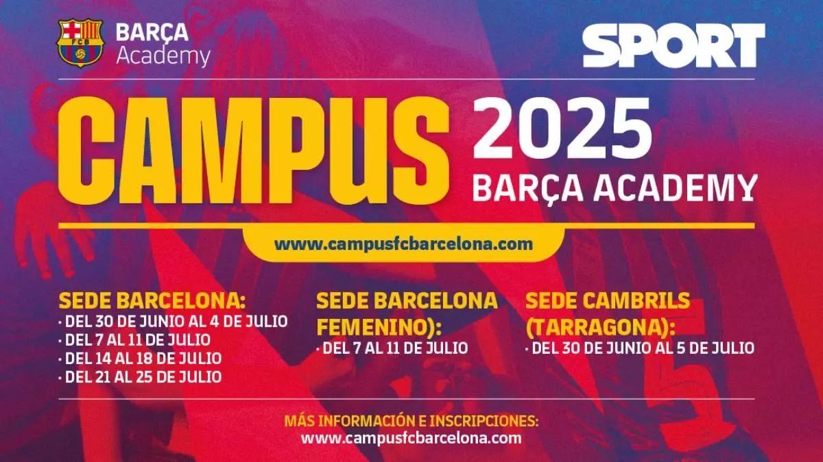¡Vuelve el Campus Barça Academy SPORT! Inscríbete ahora