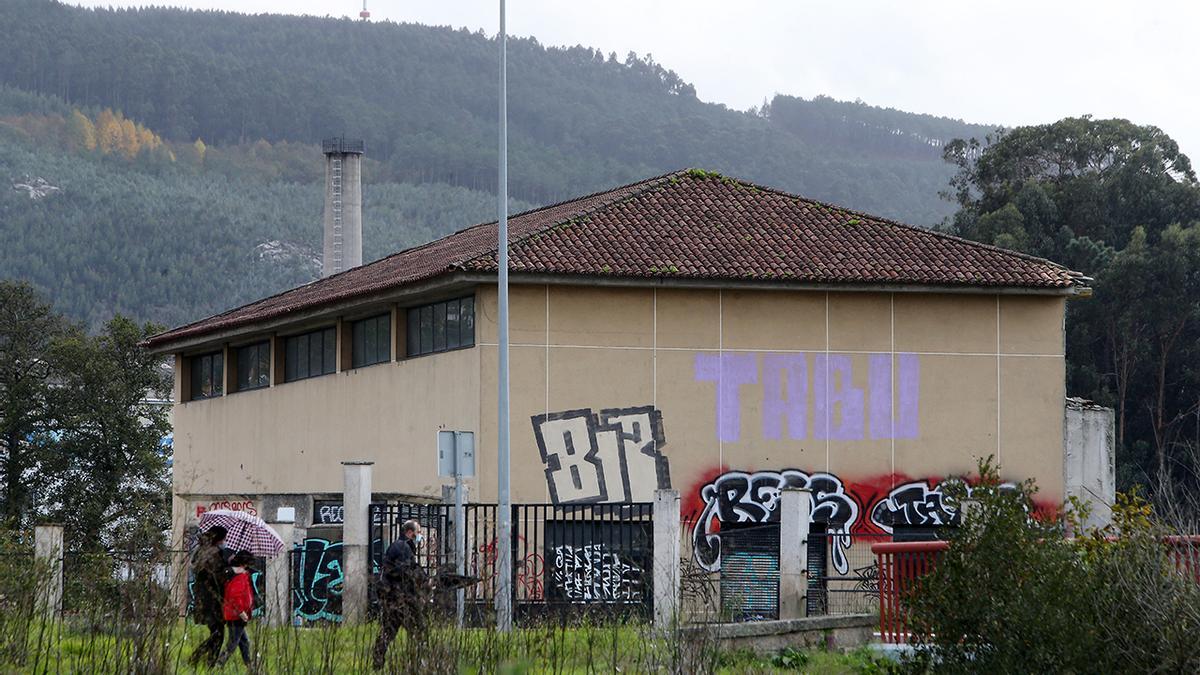 Estado actual del edificio de la depuradora de Vigo