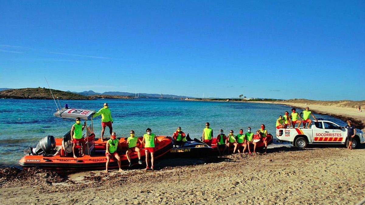 Los socorristas de Formentera rescataron a 36 personas este año