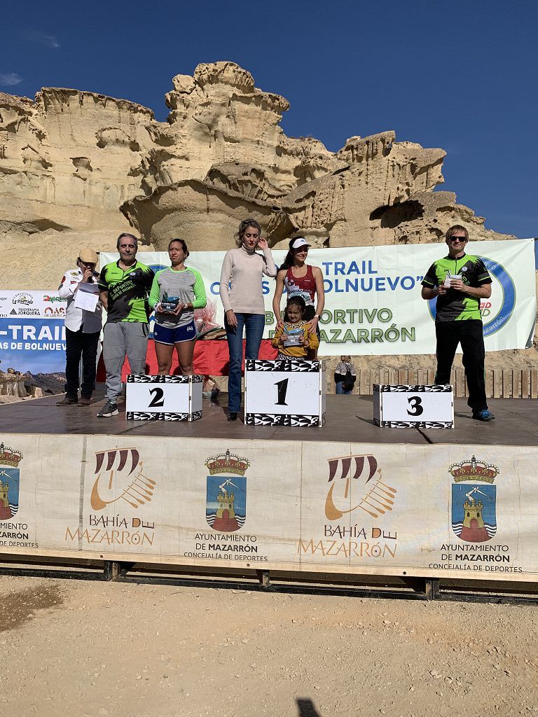 Todas las imágenes del cross por las calas de Bolnuevo, en Mazarrón