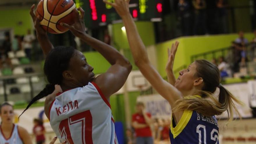 Minata Keita, durante un partido de esta temporada.