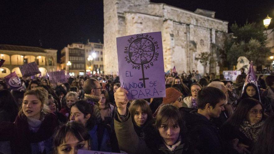 Manifestación del 8M en Zamora, antes de la pandemia.