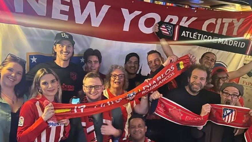Miembros de la peña Atlética de Nueva York.