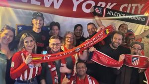 Miembros de la peña Atlética de Nueva York.