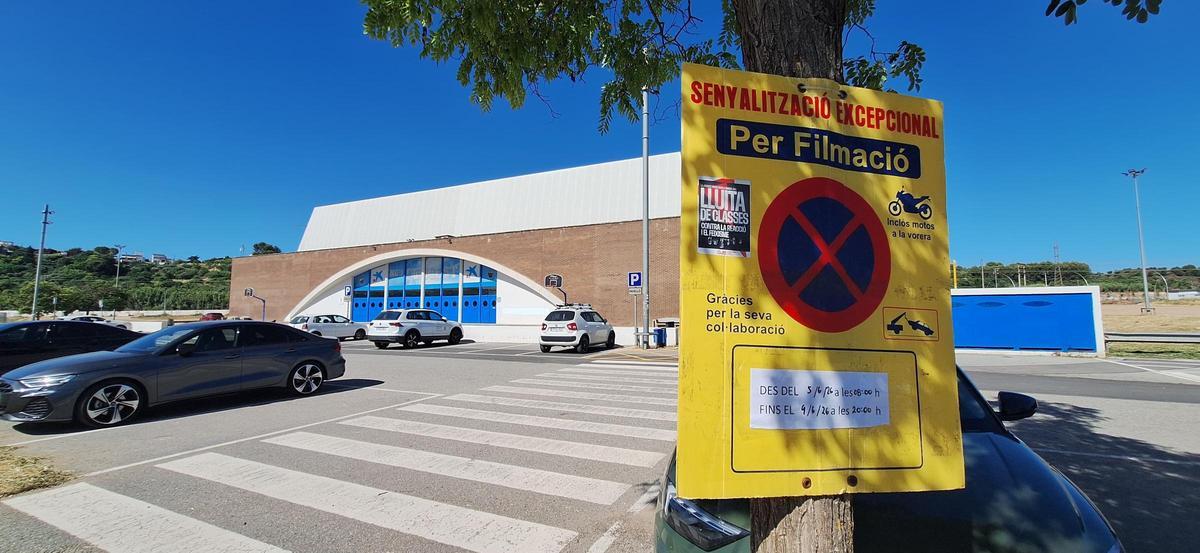 La senyalització que es pot veure al pàrquing del Congost