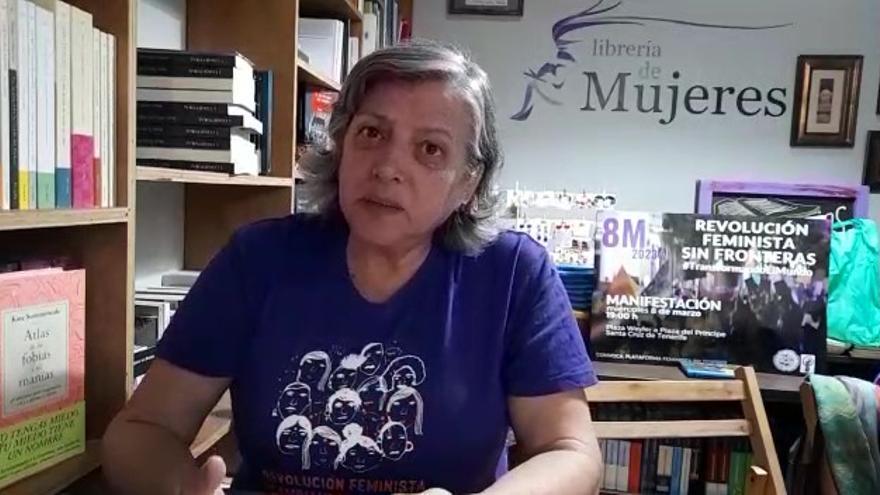 Carmen Pérez Núñez presenta las acciones del 8M en Tenerife