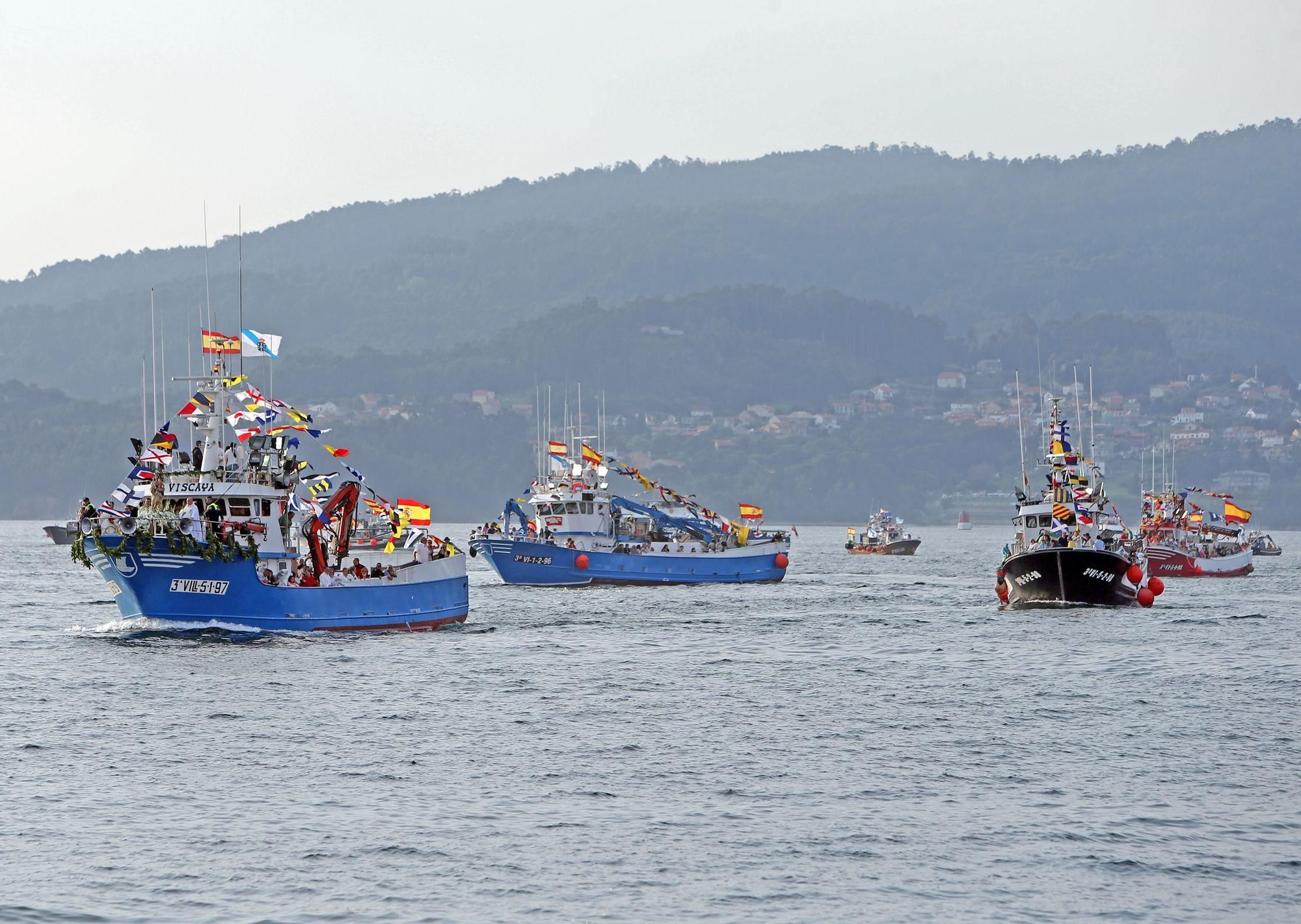 Las mejores imágenes de la procesión marítima de O Berbés