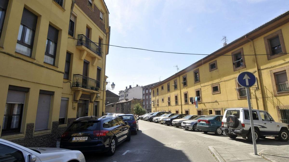 El barrio Urquijo, en La Felguera. | LNE