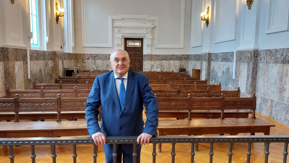 El magistrado de la Sala de lo Social del Tribunal Superior de Xustiza de Galicia, Emilio Fernández de Mata