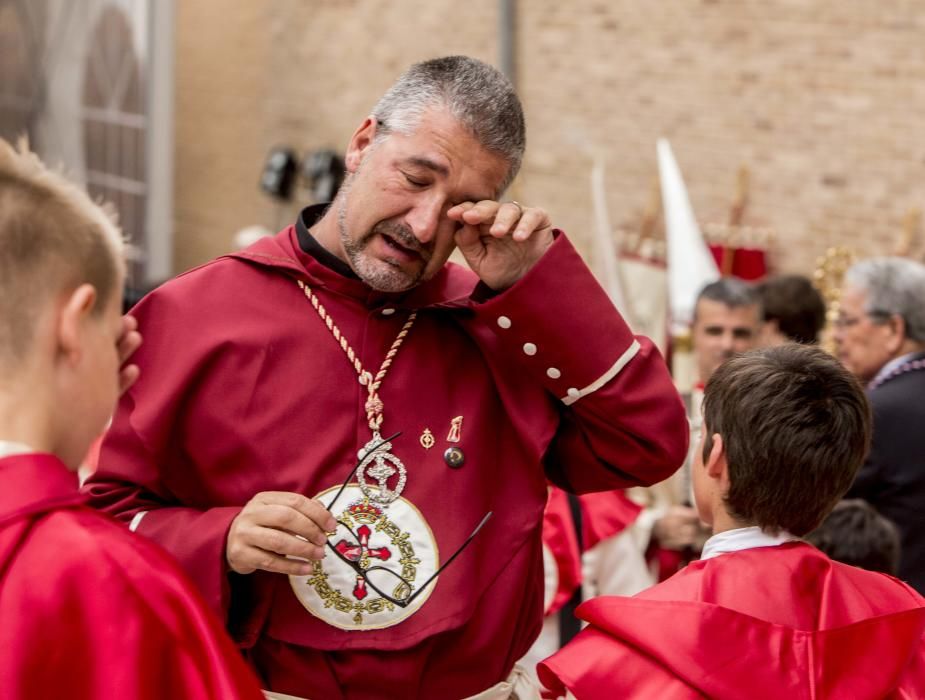 Lágrimas en la Santa Cena.