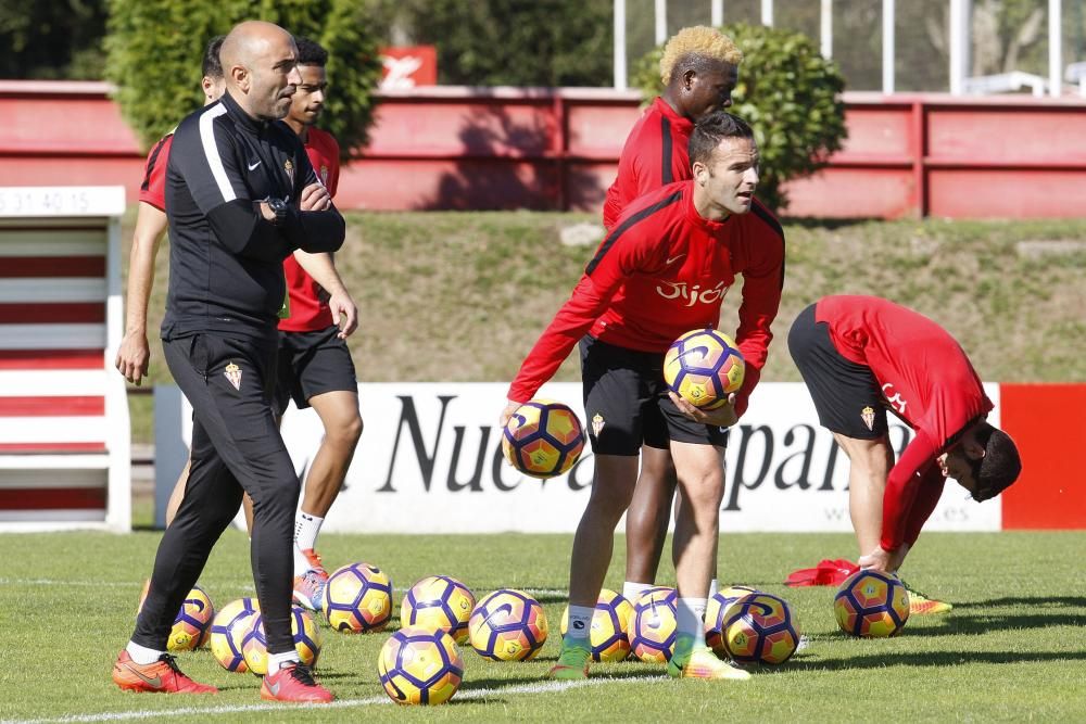 Entrenamiento del Sporting