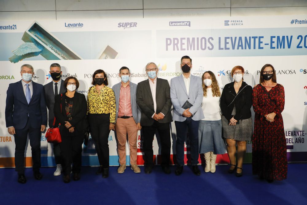 Photocall de los invitados a la gala de los Premios Levante-EMV 2021