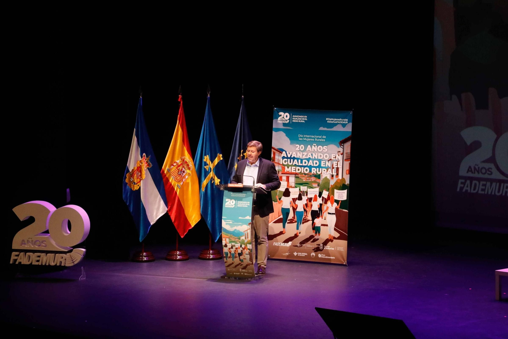 La Federación de Asociaciones de Mujeres Rurales celebra su 20º aniversario en el Centro Niemeyer.